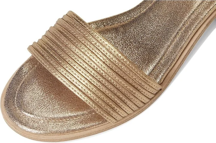 Eileen Fisher Viro Sandal Women's Wedge Shoes Gold : 9 M, Leather - Image 7