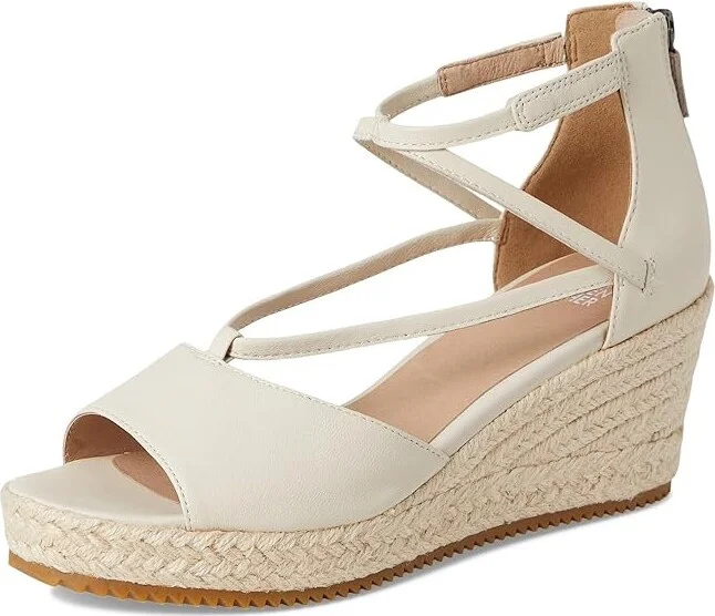 Eileen Fisher Wesson Wedge Women's Wedge Shoes Ivory : 8.5 M, Leather - Image 5