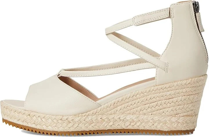 Eileen Fisher Wesson Wedge Women's Wedge Shoes Ivory : 8.5 M, Leather - Image 6