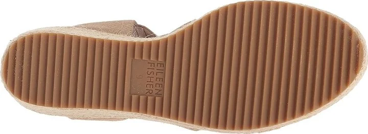 Eileen Fisher Willow 3 Women's Wedge Shoes Light Gold Metallic Suede : 5 B - Medium - Image 4