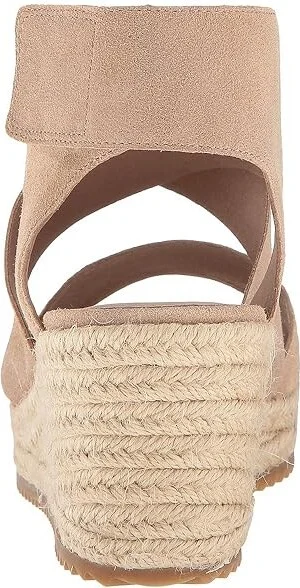 Eileen Fisher Willow 3 Women's Wedge Shoes Light Gold Metallic Suede : 5 B - Medium - Image 5