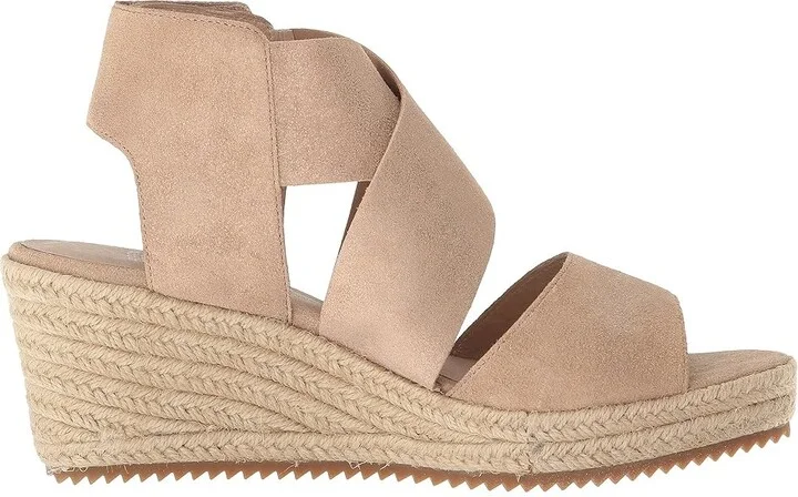 Eileen Fisher Willow 3 Women's Wedge Shoes Light Gold Metallic Suede : 5 B - Medium - Image 8