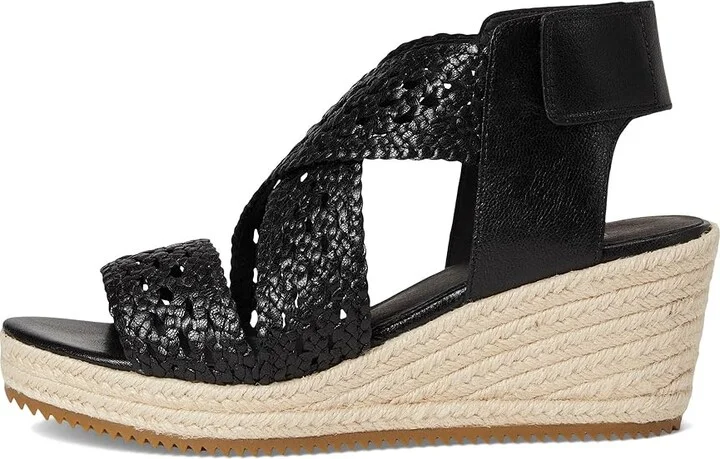 Eileen Fisher Willow Wedge Women's Wedge Shoes Black : 6.5 M, Leather/Rubber - Image 6