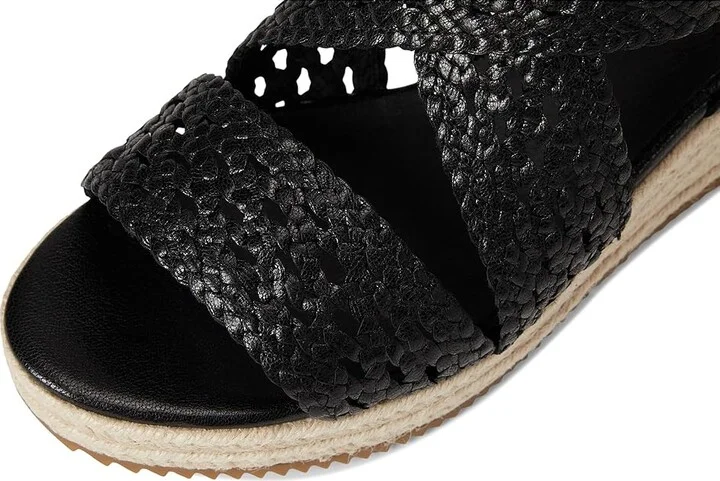 Eileen Fisher Willow Wedge Women's Wedge Shoes Black : 6.5 M, Leather/Rubber - Image 7
