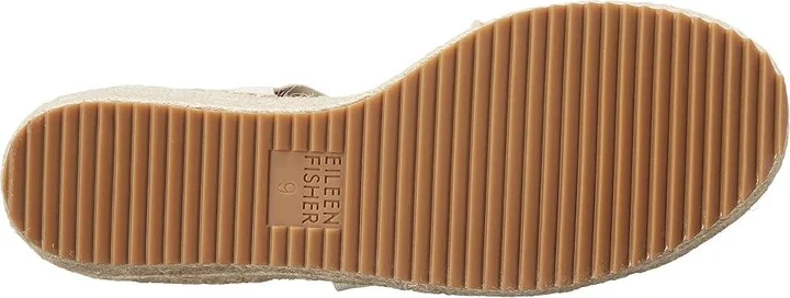Eileen Fisher Willow Women's Wedge Shoes Bone Tumbled Leather : 5 B - Medium - Image 4