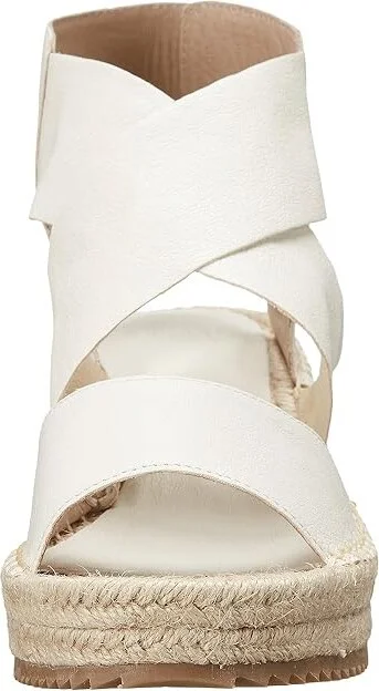 Eileen Fisher Willow Women's Wedge Shoes Bone Tumbled Leather : 5 B - Medium - Image 6