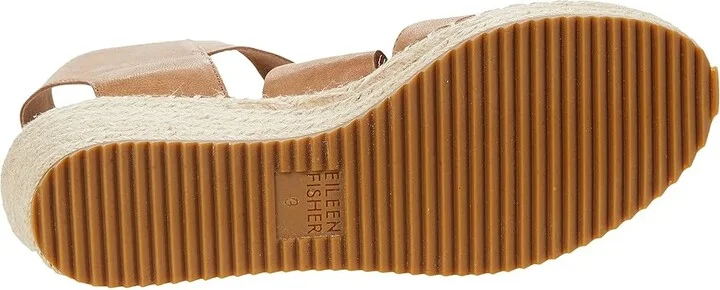 Eileen Fisher Willow Women's Wedge Shoes Honey : 5 B - Medium, Leather - Image 3
