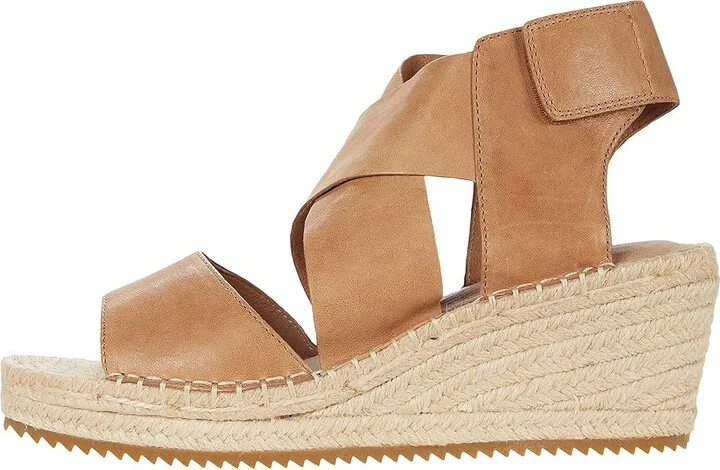 Eileen Fisher Willow Women's Wedge Shoes Honey : 5 B - Medium, Leather - Image 6