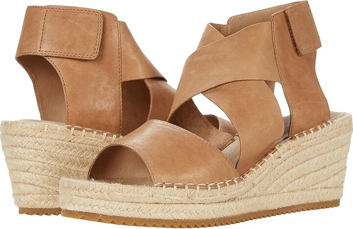 Eileen Fisher Willow Women's Wedge Shoes Honey : 5 B - Medium, Leather