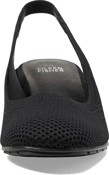 Eileen Fisher Yarn High Women's Heels Black : 8 B - Medium, Leather/Textile - Image 2