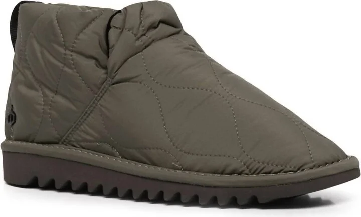 Eira Quilted Boots In Green
