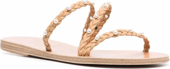 Ekaterini pearl leather sandals - Image 2
