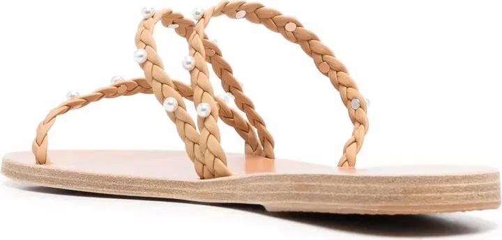 Ekaterini pearl leather sandals - Image 3