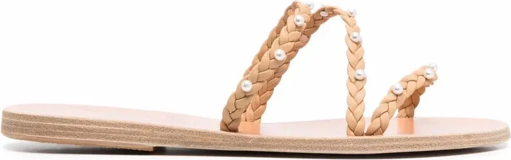 Ekaterini pearl leather sandals