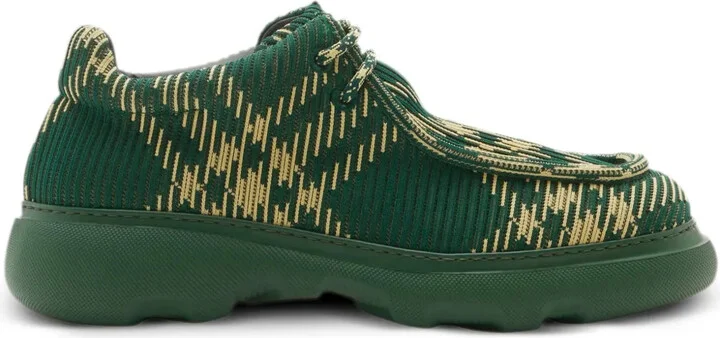 EKD check-print derby shoes