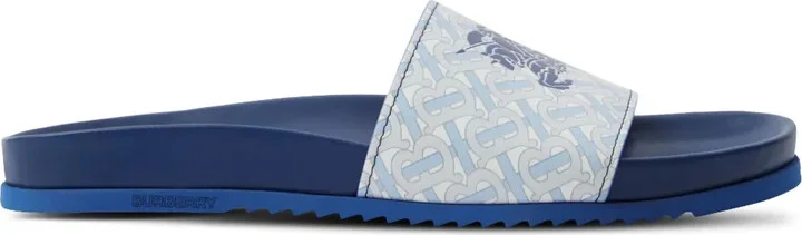 EKD monogram-print leather slides