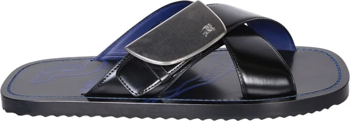 Ekd Stripe Shield Sandals