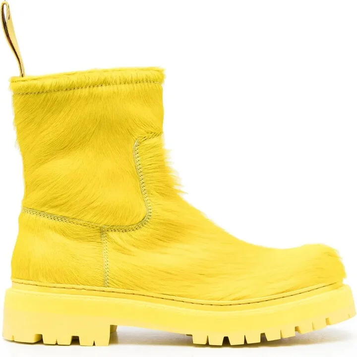 Eki calf-hair ankle boots