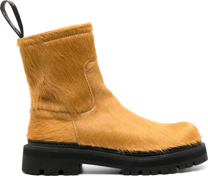 Eki calf-hair ankle boots