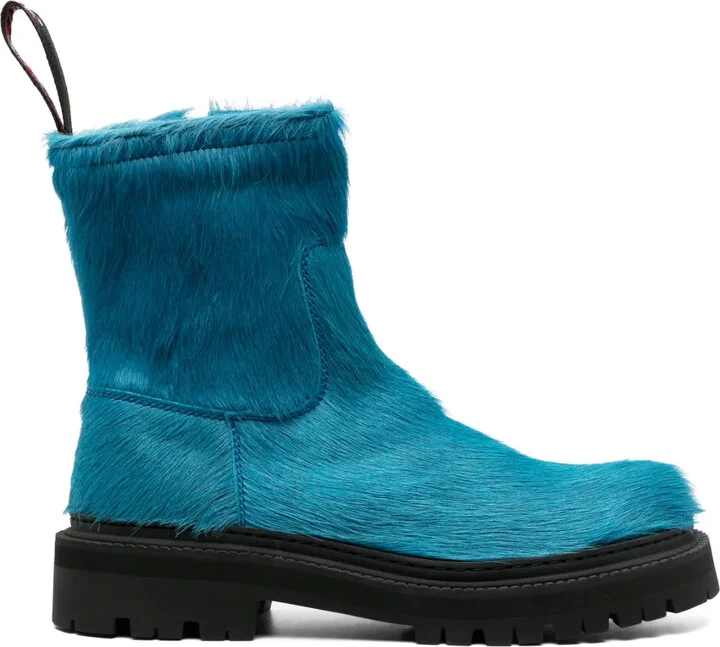 Eki calf-hair ankle boots