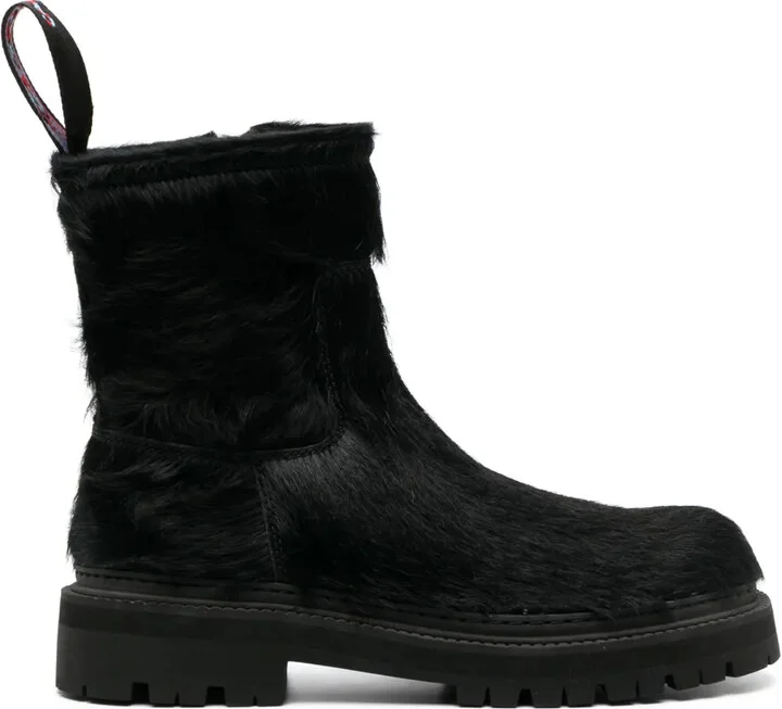 Eki calf-hair ankle boots