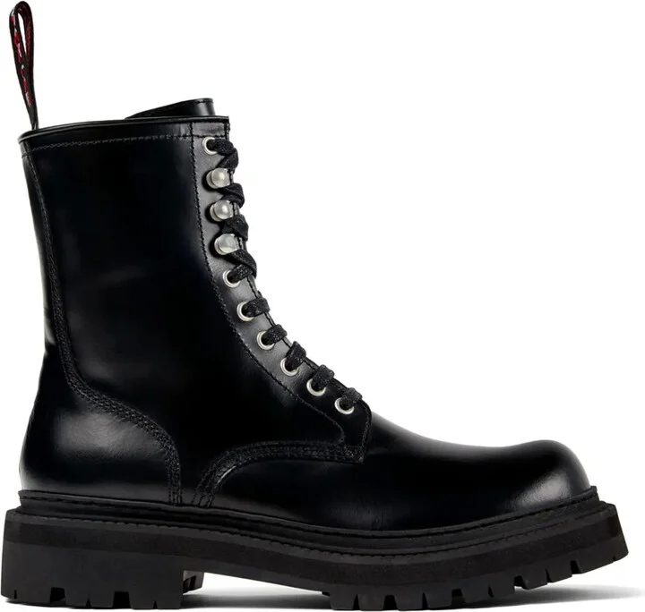 Eki leather biker boots