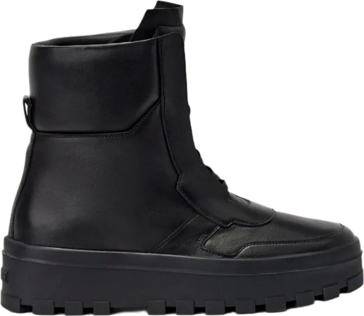 Ekon-m Leather Mid-calf Lace-up Boots