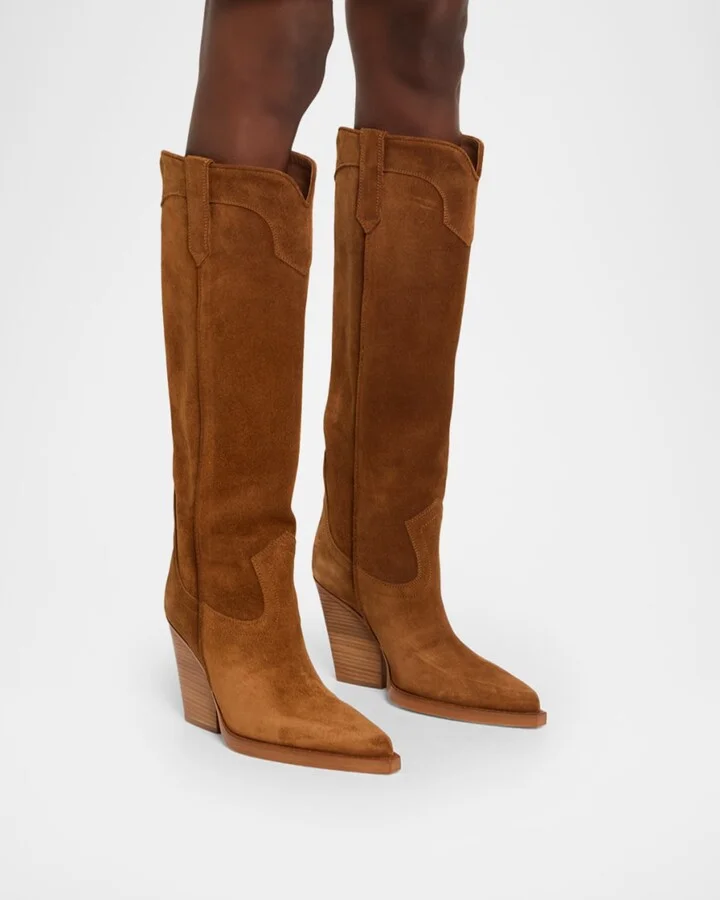 El Dorado Suede Knee-High Boots - Image 4