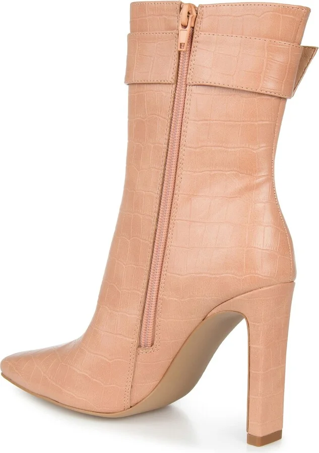Elaine Croc Embossed Comfort Foam Bootie - Image 2