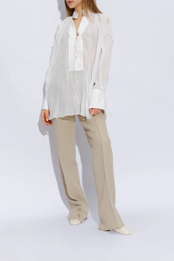 ‘Elaine’ Loafers, , - Cream - Image 2