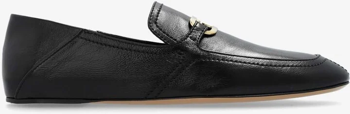 Elaine Vara Buckle Loafers in Calf Leather