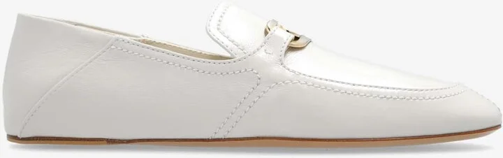 Elaine Vara Buckle Loafers in Calf Leather