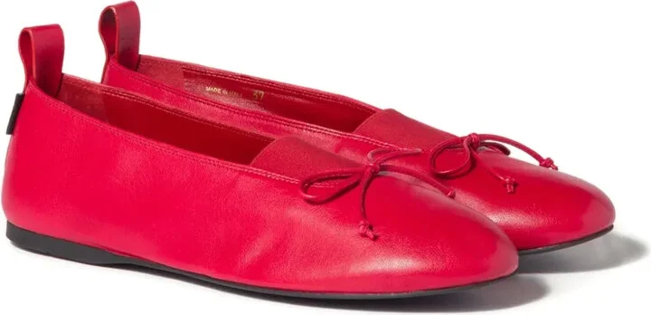 Élan bow-detail leather ballerina flats - Image 2