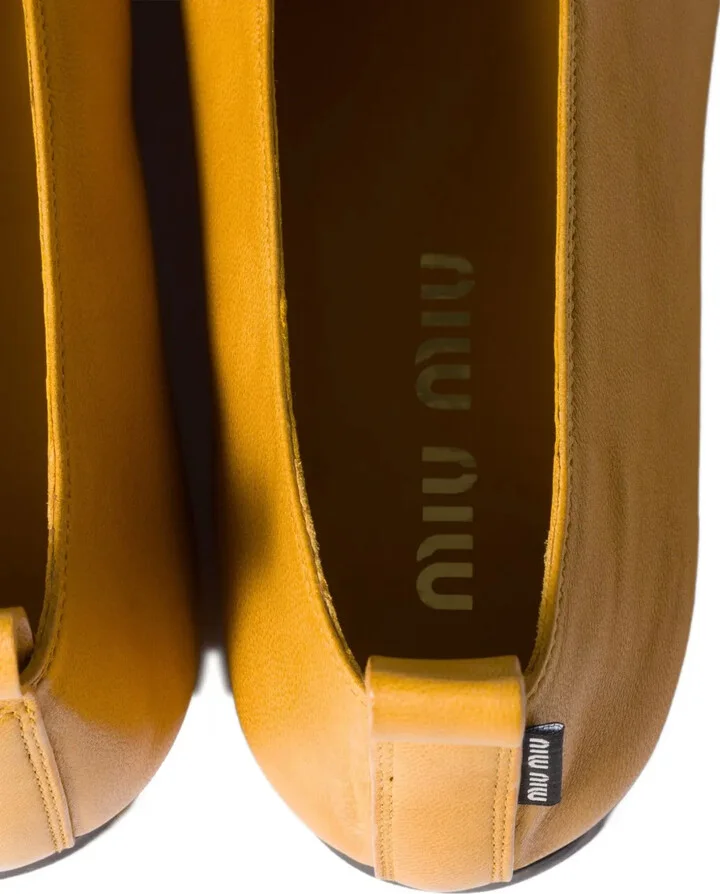 Élan bow leather ballerina flats - Image 3