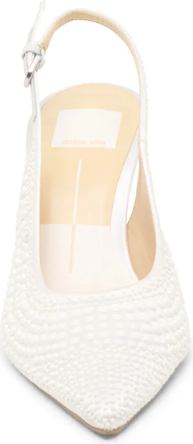 Elasi Pearl Pointed Toe Slingback Pump - Image 4