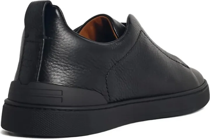 Elastic-Band Leather Sneakers - Image 3
