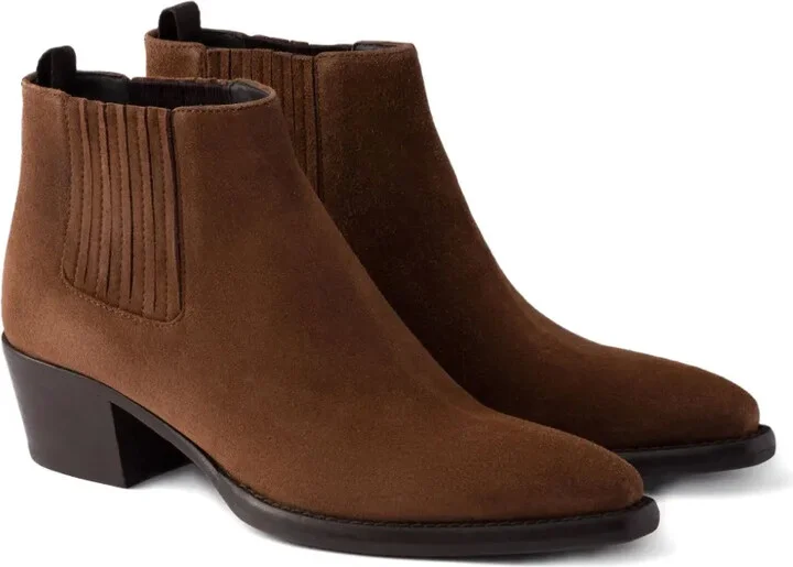 Elastic-Gusset Pointed-Toe Boots - Image 2