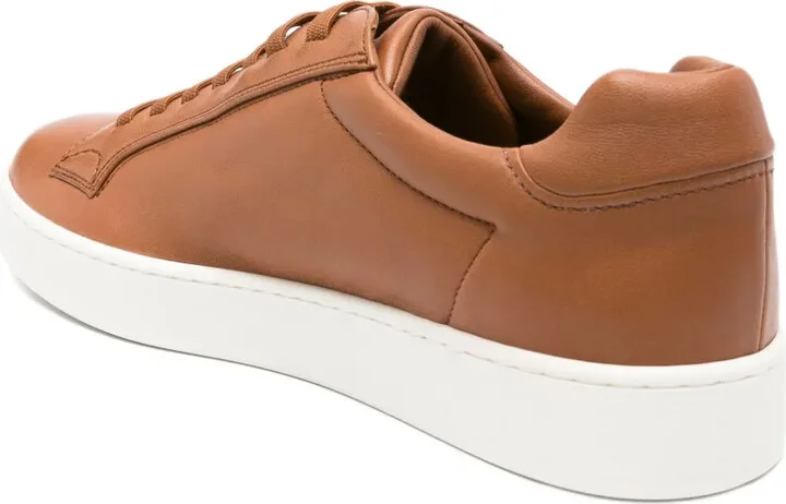 Elastic-Lace Leather Sneakers - Image 3