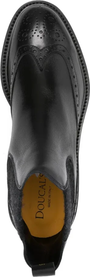 Elastic-Panel Brogue Boots - Image 4