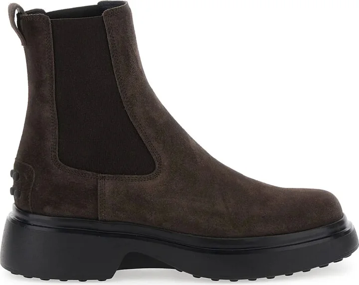 Elastic-Panel Chelsea Boots