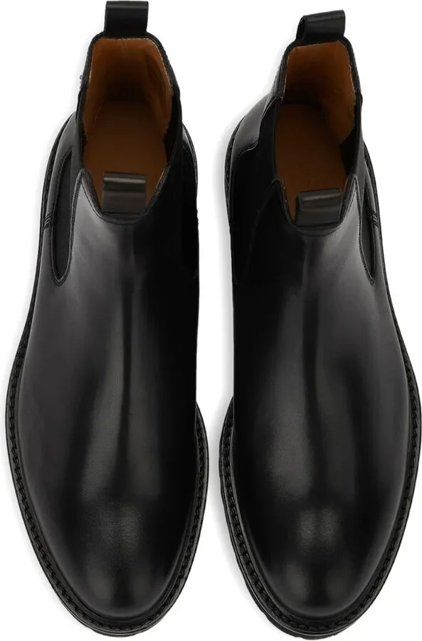 Elastic-Panel Leather Boots - Image 3