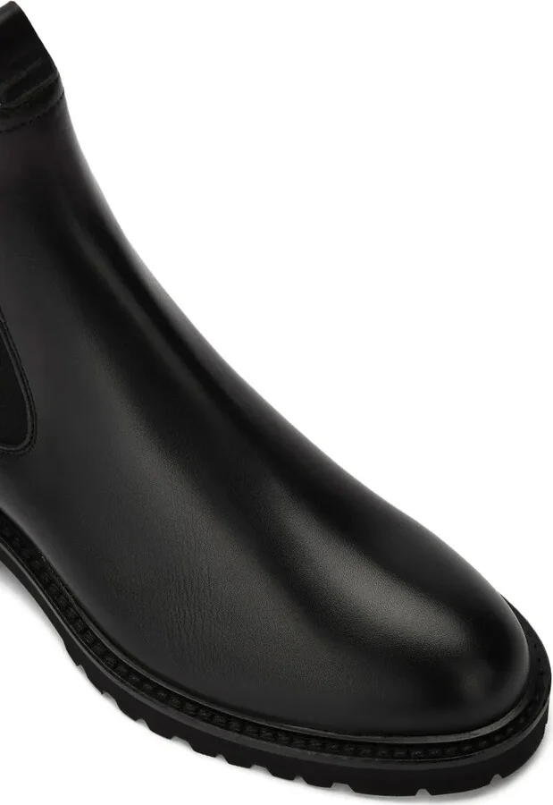 Elastic-Panel Leather Boots - Image 4
