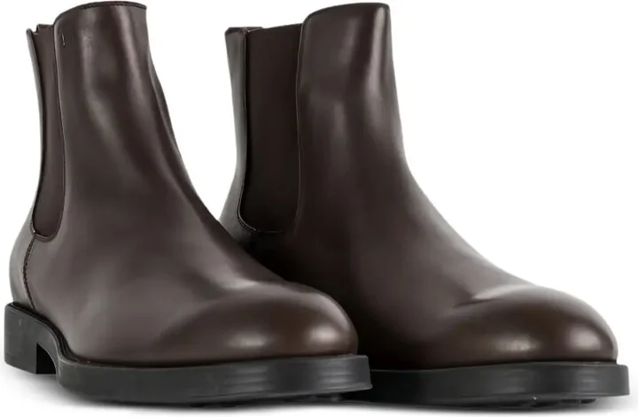 Elastic-Panel Leather Boots - Image 4