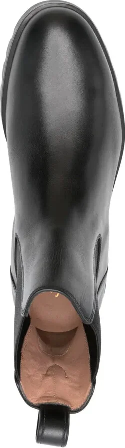 Elastic-Panel Leather Boots - Image 4
