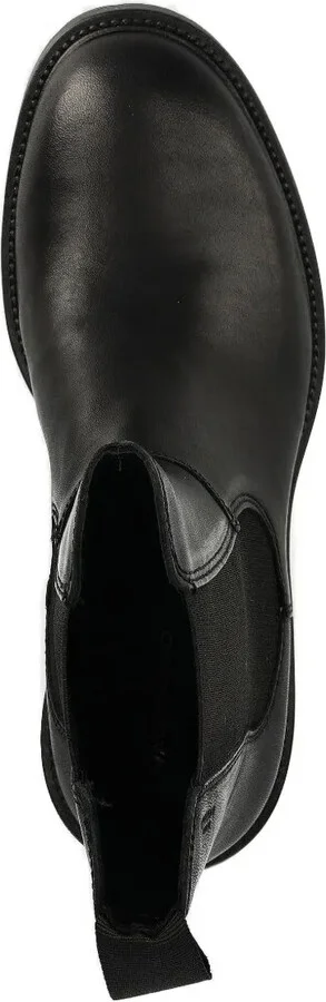 Elastic-Panel Leather Boots - Image 2