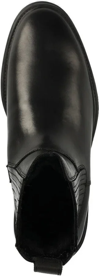 Elastic-Panel Leather Boots - Image 2