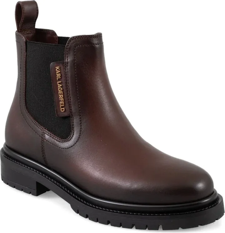 Elastic-Panel Leather Boots - Image 2