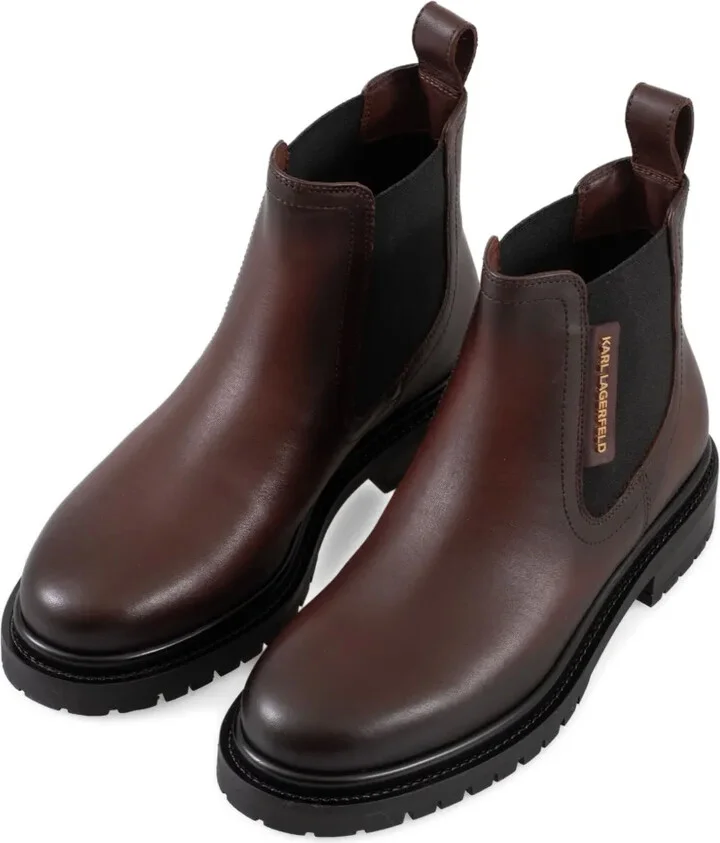 Elastic-Panel Leather Boots - Image 3