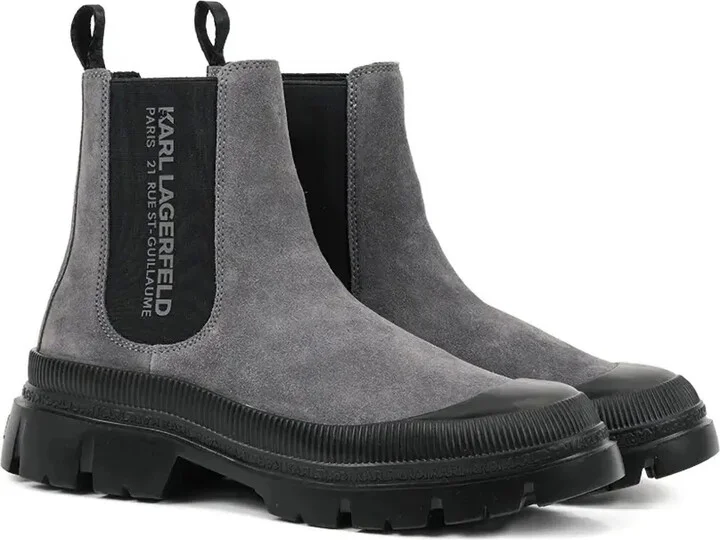 Elastic-Panel Lug Sole Boots - Image 2