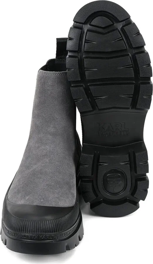 Elastic-Panel Lug Sole Boots - Image 5